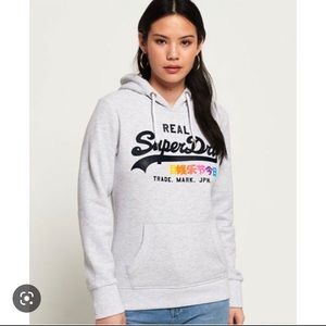 SuperDry Women’s Vintage Logo Pop Hoodie - L